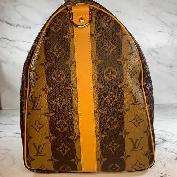 Louis Vuitton Nigo Keepall 2 monogram reverse stripe 50 Bandouliere travel bag - Picture 13 of 16